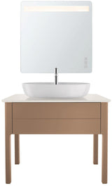 Duravit Luv Aufsatzbecken 700 mm, geschliffen, mit Hahnloch, ohne Überlauf, weiß, WonderGliss