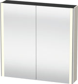 Duravit XSquare Spiegelschrank 800 mm mit LED-Beleuchtung, 2 Schwingtüren & Soft-Close