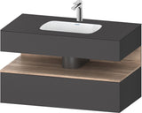 DURAVIT Qatego Einbauwaschtisch mit Konsolenwaschtischunterbau 1000 mm, 1 Auszug, antibakteriell