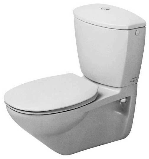 DURAVIT Wand-WC Design Classics Practica Cascade 650 mm für SPK Lago, weiß