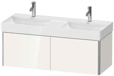 Duravit XSQUARE Waschtischunterbau 1184 mm, 2 Auszüge, weiß matt – für DuraSquare