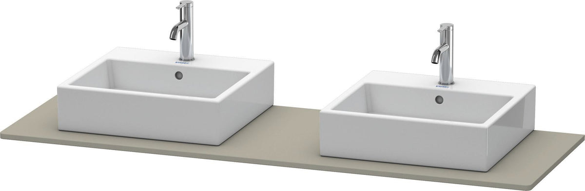 DURAVIT XSquare Konsole 1600 mm mit zwei Ausschnitten – Weiß Seidenmatt