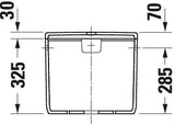 DURAVIT Qatego Spülkasten Weiß 3/5L Dual-Flush von Studio F. A. Porsche