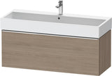 DURAVIT D-Neo Waschtischunterbau 1184 mm Eiche Terra Matt mit Bronze-Griff