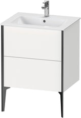 DURAVIT XViu Waschtischunterbau bodenstehend 610 mm, 2 Auszüge, weiß matt – Tip-On & Soft-Close
