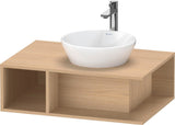 Duravit D-Neo Waschtischunterbau 800 mm Betongrau Matt – Wandhängend, 1 offenes Fach links