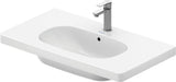 Duravit D-Code Möbelwaschtisch 850 mm mit Überlauf und Hahnlochbank – Weiß