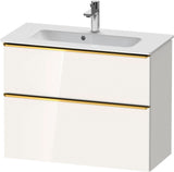 DURAVIT D-Neo Waschtischunterbau 810 mm Eiche Schwarz Bronze, wandhängend, 1 Auszug