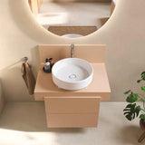 Duravit Balcoon Konsole 800x370x550 mm mit mittigem Ausschnitt, Elfenbein Matt