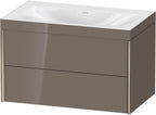 Mitteldichte Faserplatte (MDF) / grau / m.Viu,2Schubk.503x800x480mm o.Hl,champ.matt/flan.grey hgl,Rahmen