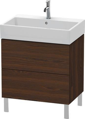 Duravit L-Cube Waschtischunterbau 684 mm Amerikanisch Nussbaum mit Tip-On-Technik