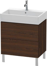Duravit L-Cube Waschtischunterbau 684 mm Amerikanisch Nussbaum mit Tip-On-Technik