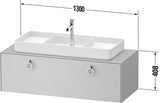 DURAVIT White Tulip Waschtischunterbau 1300 mm wandhängend, 1 Auszug, weiß seidenmatt