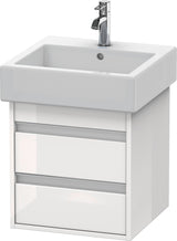 DURAVIT Ketho Waschtischunterbau wandhängend 440x450x480 mm, 2 Schubkästen, weiß matt
