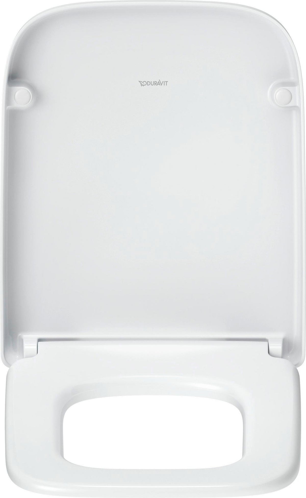 DURAVIT Univavo WC-Sitz eckig tief 438 mm mit Absenkautomatik, Duroplast, Edelstahl-Scharniere, Weiß