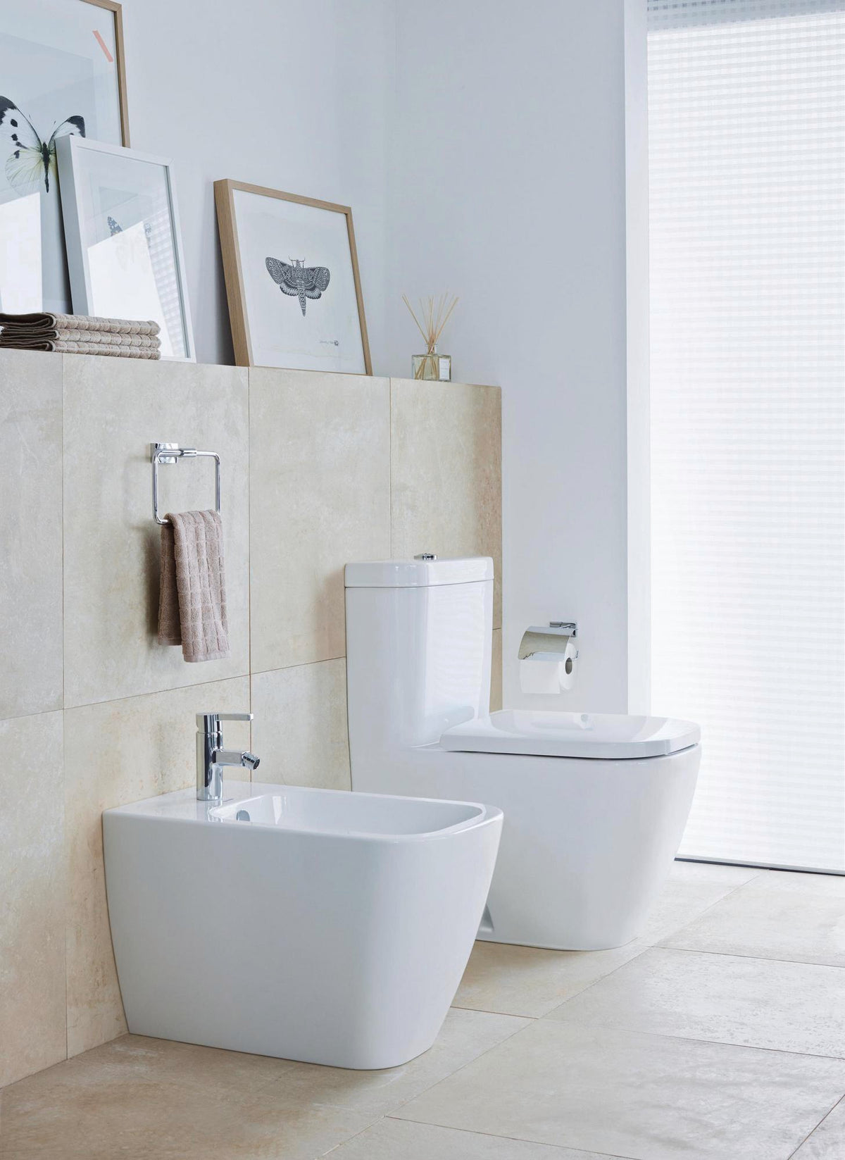DURAVIT Spülkasten Happy D.2 mit WonderGliss, Anschluss unten links, weiß