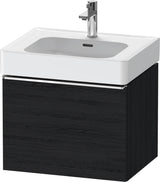 DURAVIT D-Neo Waschtischunterbau 584 mm Eiche Schwarz Matt mit Bronze Griff