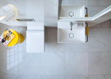 Duravit DuraSquare Metallkonsole mit Handtuchhalter links/rechts, chrom, 333x516x400 mm