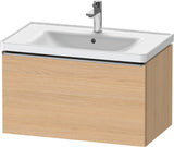 Duravit D-Neo Waschtischunterbau 784 mm Eiche Schwarz Matt mit 1 Auszug und Bronze-Griff