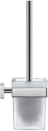 DURAVIT Karree Bürstengarnitur Chrom Wandhängend 95x95x350 mm – Weiß Matt Akzent