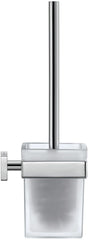 DURAVIT Karree Bürstengarnitur Chrom Wandhängend 95x95x350 mm – Weiß Matt Akzent