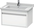 Duravit Ketho Waschtischunterbau wandhängend 455x650x410mm 1 Auszug weiß matt
