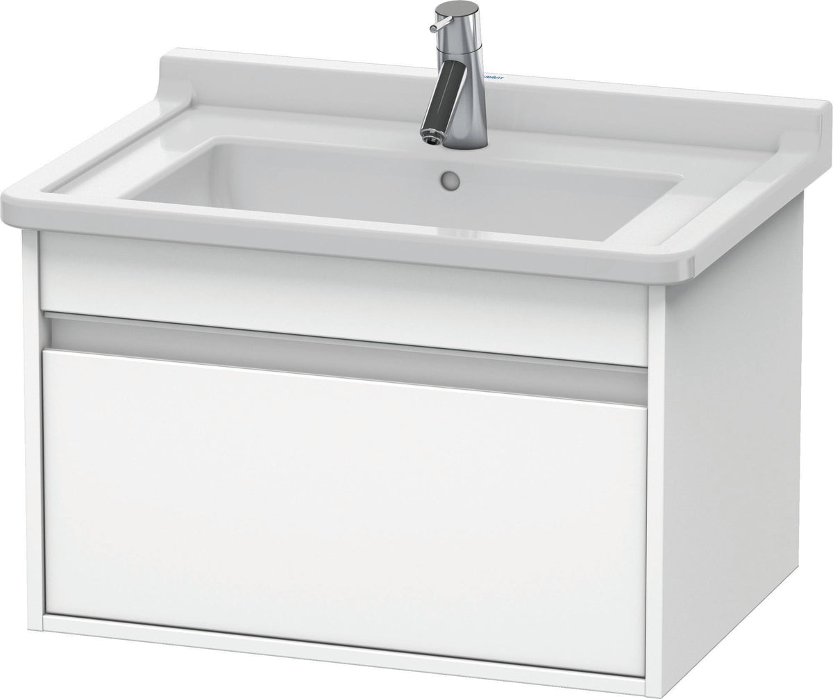 Duravit Ketho Waschtischunterbau wandhängend 455x650x410mm 1 Auszug weiß matt