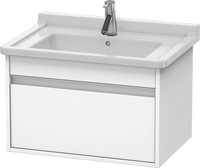 Duravit Ketho Waschtischunterbau wandhängend 455x650x410mm 1 Auszug weiß matt