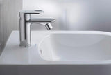 DURAVIT B.3 Einhebel-Bidetmischer mit Zugstangen-Ablaufgarnitur, chrom, 128 mm Ausladung