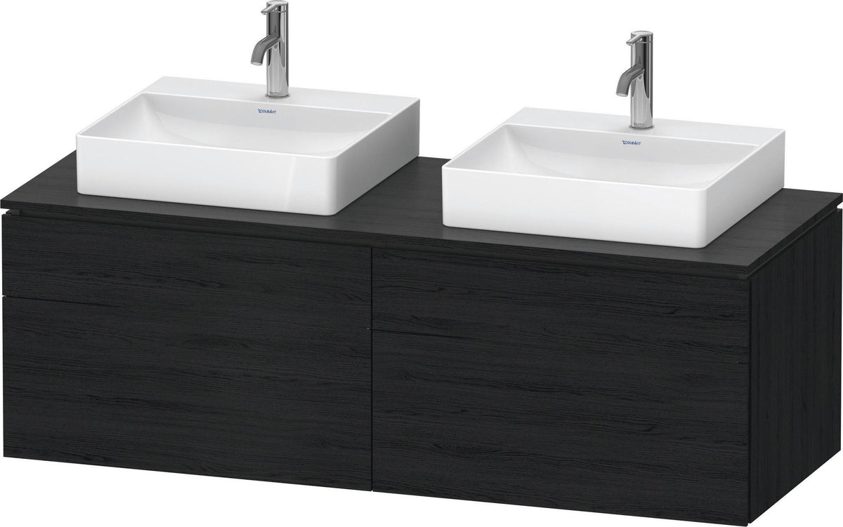 DURAVIT L-Cube Waschtischunterbau 1420 mm Taupe supermatt mit Tip-on und Soft-Close