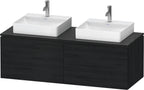 eiche schwarz / Spanplatte / 2 Schubkästen, 2 Auszüge