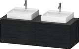 DURAVIT L-Cube Waschtischunterbau 1420 mm Taupe supermatt mit Tip-on und Soft-Close