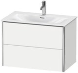 Duravit Waschtischunterbau XSquare 810 mm – Wandhängend, 2 Schubkästen, Seidenmatt