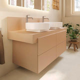DURAVIT Balcoon Konsole 1400 mm mit Ausschnitt links – Elfenbein Matt
