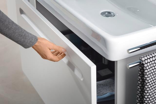 Duravit No.1 Waschtischunterbau wandhängend 740 mm Weiß Matt mit 1 Auszug und Soft-Close