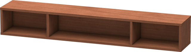 DURAVIT L-Cube Regalelement 800 mm, 3 Fächer, Amerikanischer Nussbaum, wandhängend