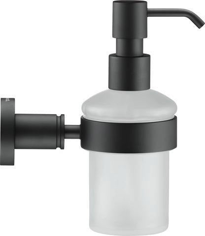 DURAVIT D-Code Seifenspender mit Glasflakon und verchromtem Messinghalter für Wandmontage