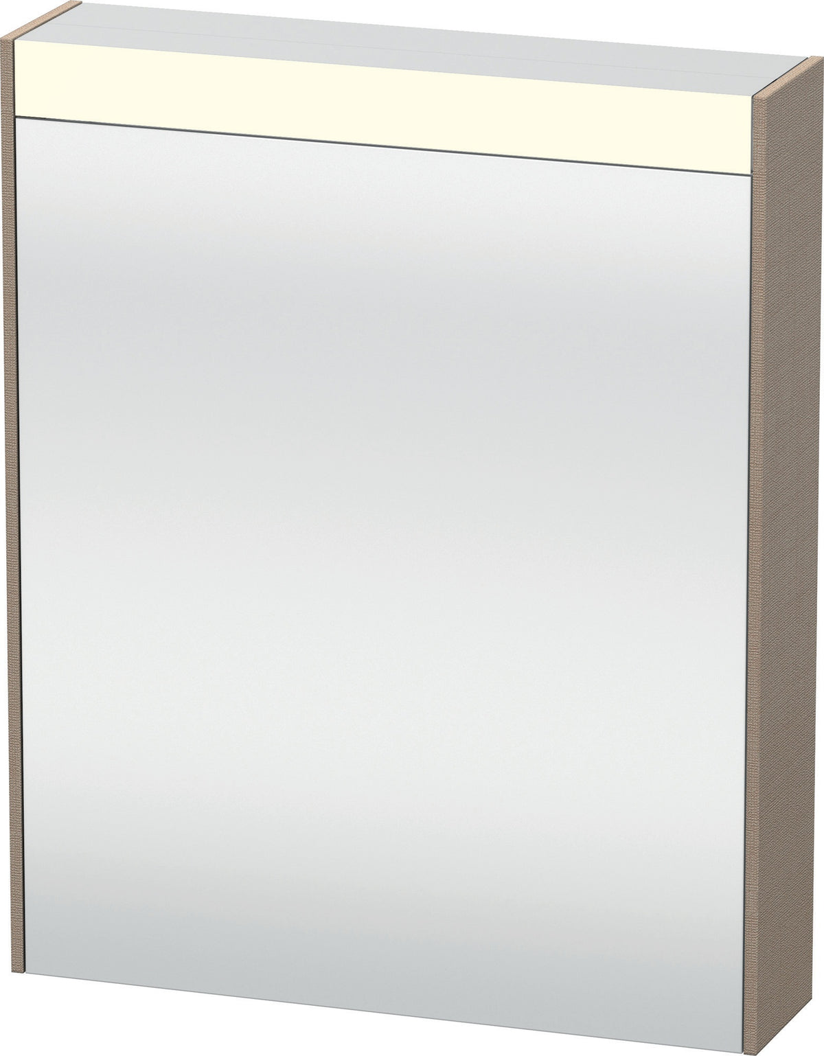 DURAVIT Brioso Spiegelschrank 700 mm betongrau matt mit LED-Beleuchtung und Steckdose