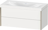 DURAVIT XViu Waschtischunterbauset c-bonded 1000 mm 2 Schubkästen champagner matt
