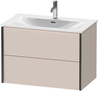 2Schubk.,schwarz matt/taupe
