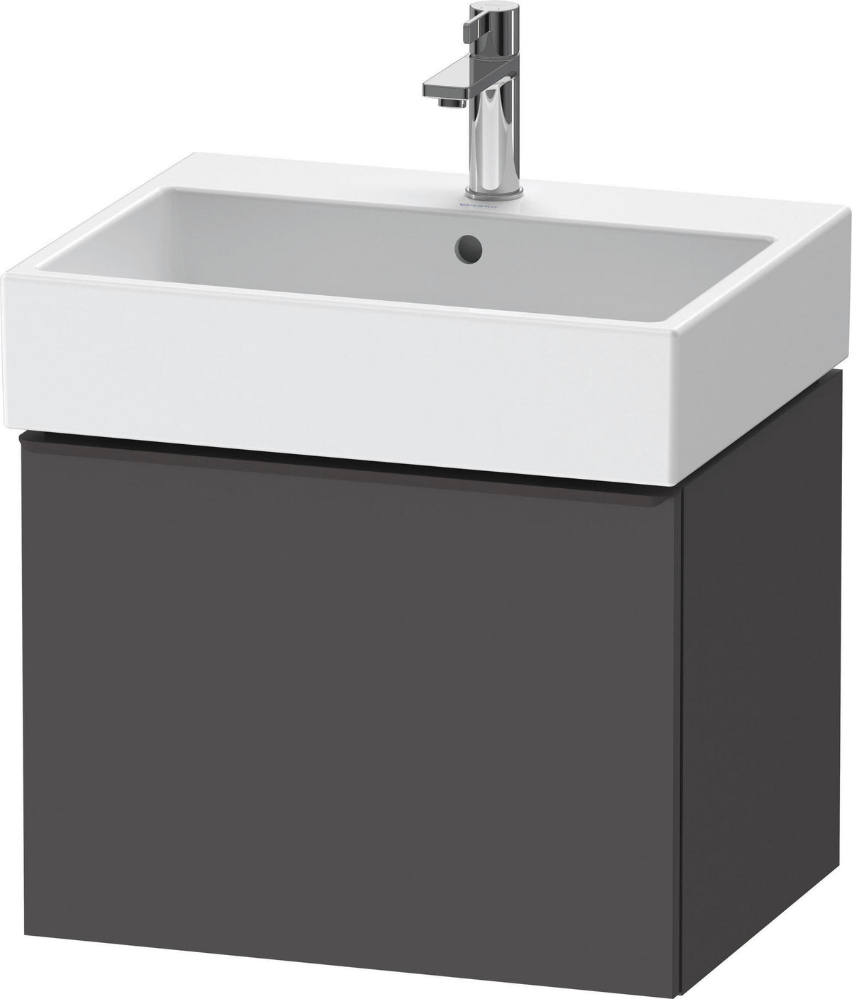 DURAVIT D-Neo Waschtischunterbau 584 mm wandhängend mit 1 Auszug, Griff Bronze, Weiß Matt