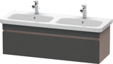 Duravit DuraStyle Waschtischunterbau 1230 mm betongrau matt – wandhängend, 1 Auszug, Soft-Close