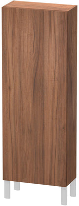 Duravit L-Cube Halbhochschrank 500 mm, 1 Tür links, betongrau matt, wandhängend, Soft-Close