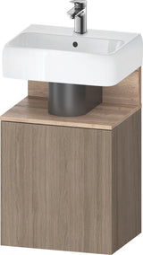 DURAVIT Qatego Waschtischunterbau 440 mm Eiche Terra Matt, 1 Tür links, Tip-On