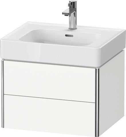 Duravit XSquare Waschtischunterbau 584 mm, 2 Schubkästen, Tip-on, Taupe