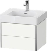 Duravit XSquare Waschtischunterbau 584 mm, 2 Schubkästen, Tip-on, Taupe