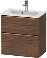 Duravit D-Neo Waschtischunterbau 610 mm betongrau matt mit Soft-Close und Bronze-Griff