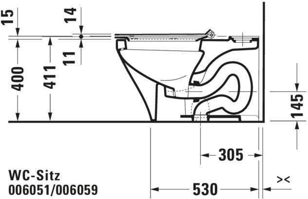 DURAVIT WC-Sitz DuraStyle Weiß mit Edelstahl-Scharnieren, Duroplast, abnehmbar