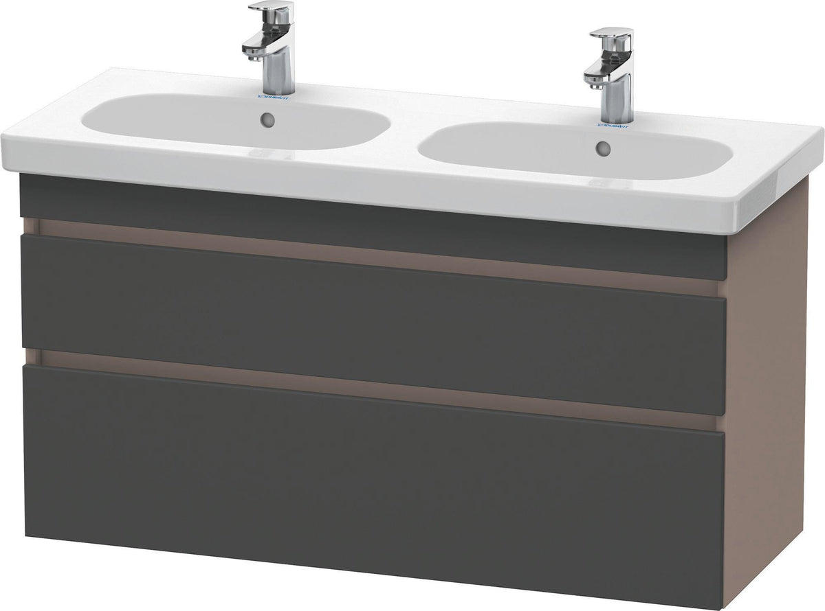 Duravit DuraStyle Waschtischunterbau 1150 mm, 2 Schubkästen, weiß matt – wandhängend