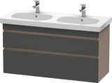 Duravit DuraStyle Waschtischunterbau 1150 mm, 2 Schubkästen, weiß matt – wandhängend